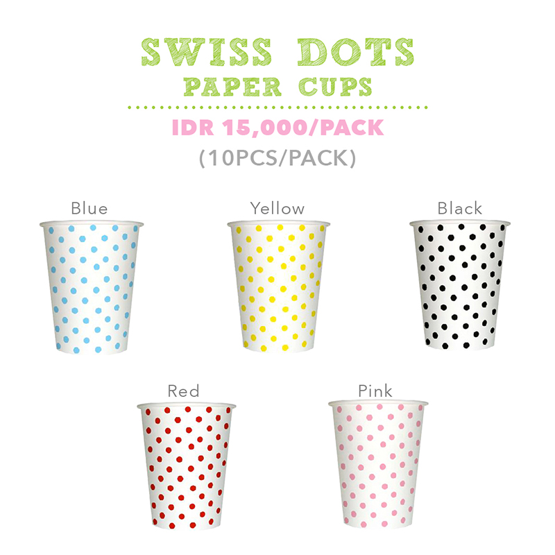 Swiss Dots Paper Cups